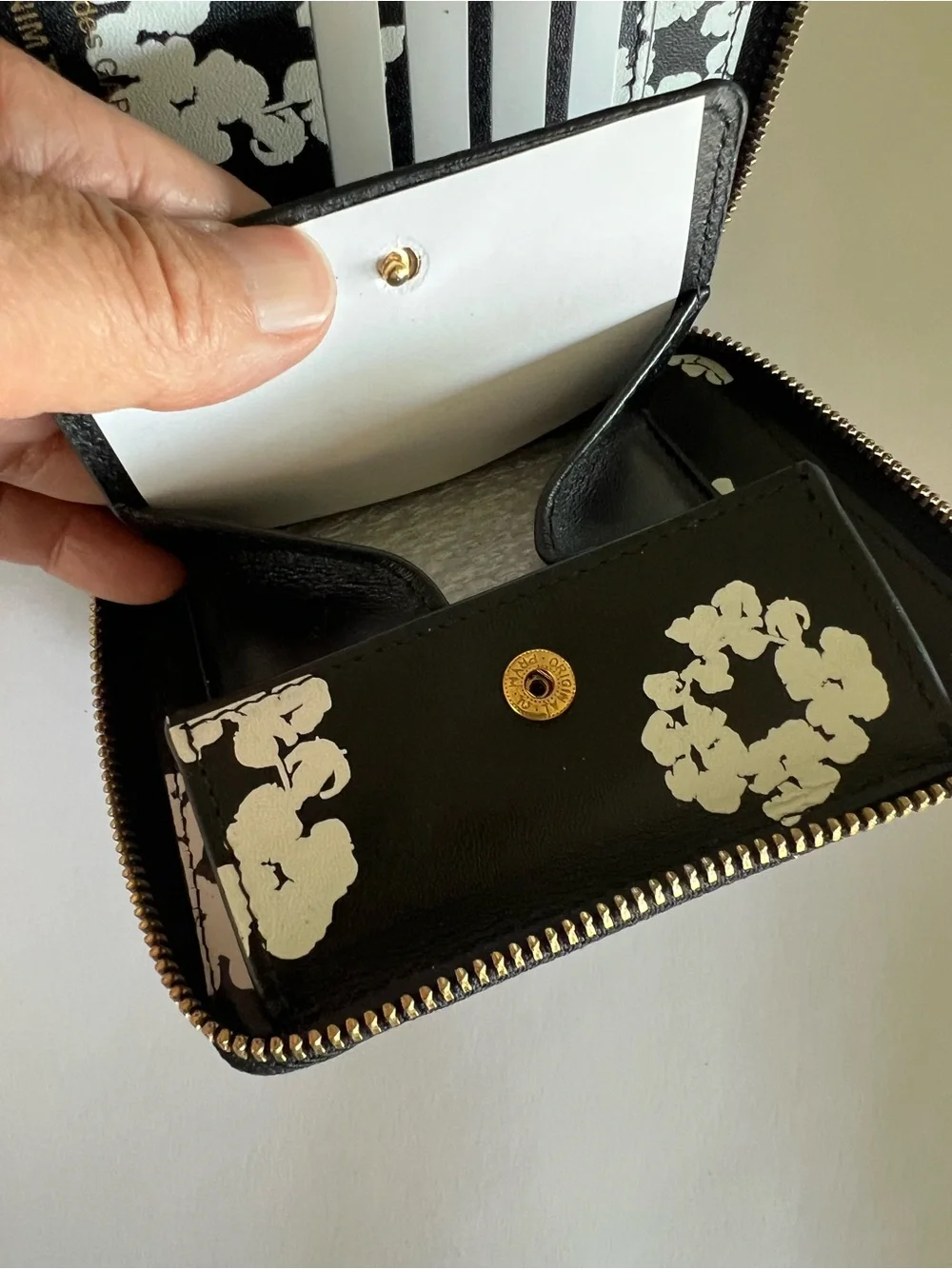 New Comme des Garcons x Denim Tears Zip Wallet